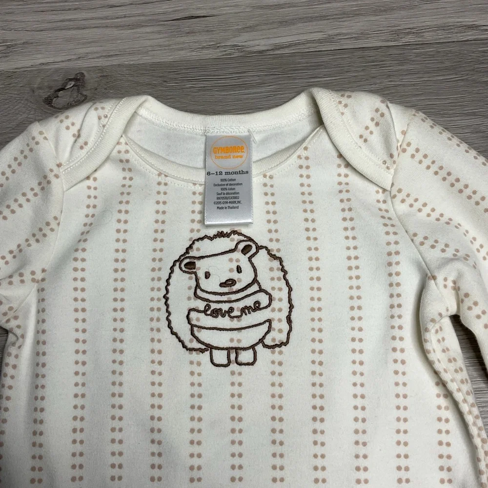 Gymboree Newborn Essentials Fall‎ 2015 Squirrel Embroidered Bodysuit Top 6-12m